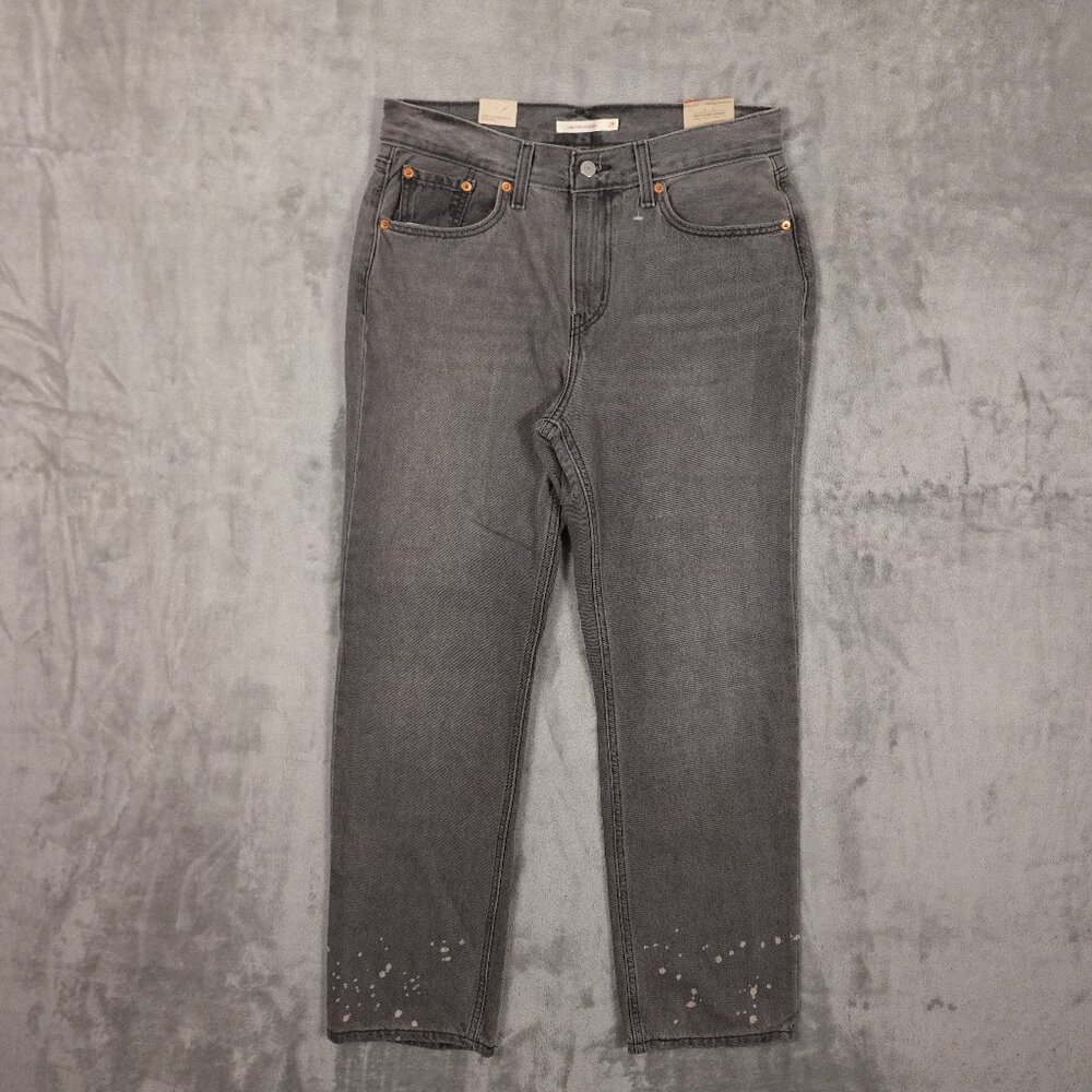 Levi's Jeans Low Pro Straight women's 29 grey denim red tab NEW NWT 90's retro